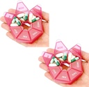 Pill organizators, 2 Pack Pill kaste, mazo tabletes Case, Medicine organizatori 1 Laiks dienā, Weekly Medicine Organizators Konteiners, Medicīna īpašnieks, Dienas tabletes Konteineri ceļošanai 7 diena (sarkans)