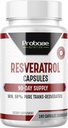 Augstas aktivitātes Resveratrol kapsulas vairāk nekā 98 procenti Trans Resveratrol Antioksidants un veselīgs novecošanās 90 dienu Apgāds 180 kapsulas