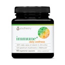 Youtheory Imunic+ Daily Wellness - Veģetārietis Imūnbalsts Papildinājums ar C vitamīnu, D3 vitamīnu un cinku* - Sēnes Papildinājums ar Turciju Aste, Cordyceps & Reishi - 60 Veģetārietis Caps