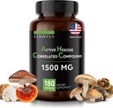 Active Hexose Correlated Compound 180 Caps 1500mg per Serving - Vegan Organic sēņu papildinājums Palīdzība Imūnsistēma un veicināt dabas Killers un T šūnas