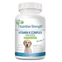 K vitamīns suņiem - K1 & K2 (MK4 + MK7) + D3 vitamīns kaulu veselībai, sirds atbalsts un kalcija absorbcija - Advanced Formula spēcīgu locītavu, muskuļu un imūnās sistēmas atbalsts - 120 tabletes
