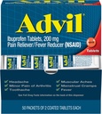 Advil Ibuprofēns, 200 mg, 2 skaitīšana (50 tablešu iepakojums)