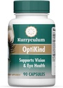 OptiKind Vision atbalsts Acu vitamīni, 90 kapsulas, acu veselības formula ar luteīnu acīm un glutationu
