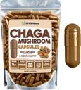 XPRS Nutra Chaga Sēņu kapsulas - Premium USDA Chaga Sēņu kapsulas - Iekapsulēta Chaga Sēņu pulveris Immunity Boost - Vegan Friendly Superfood Chaga tējai un dzērieniem - 360 Count
