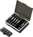Nedēļas plātņu organizators 4 reizes dienā, lieli iecirkņi Pill Box 4X 7 Day, Medicīna Organizatora Pill Case for Pills/Vitamins/Zivju eļļas/Medicīnas/Pupplements (melnā)