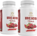 Generic Herbal Uric Acid - URIC Acid Complex - locītavu atbalsts, ūdens saglabāšanas tabletes sievietēm, piens Thistle Papildinājums, Tart Ķirši, Zaļās kafijas pupiņas, Citronskābe, Selerijas sēklas, Granātāboli - 2 B