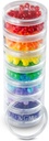 7 Day Medicine Pill organizētājs - Stackable Pill Box - Fits mazas tabletes un vitamīnu piedevas - Saglabājiet savu dienu un nedēļu zāles organizēta vienā vietā - liels - skaidrs
