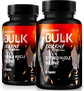 (2 Pack) Bulk Extreme Superior Muskuļu ēka Advanced Formula, Bulk Extreme for Lean Muskuļu masa vīriešiem, visi dabas muskuļu celtnieks, vīriešu tabletes fizisko sniegumu, Atsauksmes (120 kapsulas)