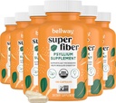 Zvaniņu Super Fiber Kapsulas (6 Iepakojums) - USDA Organic Psyllium Husk Kapsulas - Dienas Psyllium Husk Fiber Papildinājums Gremošanas veselību un regularitāti, augu bāzes, ne- GMO, Kosher - 960 Kapsulas