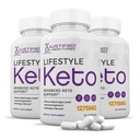 (3 Pack) Dzīvesveids Keto Pills 1275MG Jauna un uzlabota formula Satur Apple Sidra Etiķis Extra Virgin Olīveļļa Pulveris Green Tea Leaf 180 Kapsulas