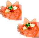 Pillu organizētājs, 2 Pack Pill Box, Maza izmēra tabletes Case, Medicīna Organizatori 1 Laiks dienā, Nedēļas tabletes Konteiners, Turētājs, Dienas medicīna Organizators Ceļot 7 diena(Orange)