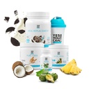 Jā Jūs varat! Detox Plus komplekts (Ēdienreizes rezerves cepumi un krēms, Aloe Vera ananass) - Complete Ēdienreizes rezerves pulveris, High Energy Shake Booster, Aloe Vera Detox papildinājums, Veselības Transformācija