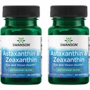Swanson Astaksantīns & Zeaxanthin Acu veselības papildinājums Screen- Heavy Professionals pacientiem ar 4 mg astaksantīna un 4 mg OmniXan Zeaxanthin (60 Softgels, 2 iepakojums)