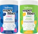 Bellway Super Fiber pulveris + augļi, bez cukura Organic Psyllium Husk pulveris Fiber papildinājums regularitātei, uzputošanas Reljefs & Gut veselība, ne-GMO, Jauktas berzes un citrona Laima