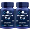 Dzīves ilguma pagarinājums Magnija vāciņi, 500 mg, magnija sukcināts, sirds veselība, veseli kauli, vielmaiņas palīglīdzeklis - iepakojumā divas - 2 x 100 veģetārās kapsulas