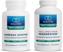 Equilife Full Spectrum Magne (180 ct.) un Adrenal Soothe (90 caps) Bundle Mood & Energy Support Papildinājums, Vegan, Non-GMO