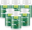 1000 MG Gentle Detox tīrīt, dabīgs toksīns Pietvīkums aknām, gut un kolonnām, antioksidants un gremošanas atbalsts, ceolīts, ātras darbības detoksikācijas komplekss sievietēm un vīriešiem – 480 kapsulas