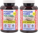 Yerba Prima Psyllium Husks Fiber Veg Caps - 180 (2. iepakojums)