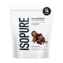 Izopurs Zems ogļhidrāts 100% Pure Whey Isolate Protein Pulveris, nesatur laktozi, bez lipekļa, ar vitamīniem, holandiešu Šokolāde, 25g Olbaltumvielas Per Servē, 1 Lb, 14 Servējumi (iepakojums var būt)