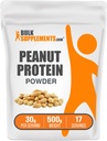 BulkSupplements.com Zemesriekstu proteīna pulveris - zemesriekstu proteīna Flour, bez lipekļa, 30g per Serving, 500g (1,1 mārciņas) (1. iepakojums)