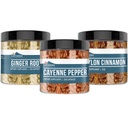 Earthborn Elements Cayenne Pepper, Ceylon Cinnamon & Ginger Root Bundle (200 kapsulas katra), Pure & Neatšķaidīts, Nav piedevas