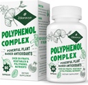 20-in-1 Polifenoli Papildinājums vairāk 20 Augļi, Dārzeņi un polifenoli, Spēcīgi Antioksidanti, Quercetin, Resveratrol, Turmeric, Zaļā tēja, Polifenoli vecuma aizsardzības, enerģija & Imūnās 90 kapsulas