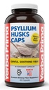 Yerba Prima Psyllium Husks Caps, 625 mg, 400 kapsulas - Dabīgs Fiber vīriešiem un sievietēm - Regulārības atbalsta papildinājums