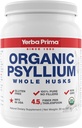 Yerba Prima Organic Psyllium Vesels Husks Colon Cleanser - 20 oz - Natural Daily Diētiskā Fiber papildinājums 20oz, Colon Cleanser, Regularity & Detox tīrīšanas atbalsts, bez lipekļa, ne ĢMO, vegana
