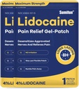 Sumifun 4% Lidokaīna Patches Maksimālais stiprums - 24 Grāfs sāpes relieving Gel Patch muskuļu sāpīgums, Back Ache, Cnee, Kakla un locītavu sāpes - Aktuāls analgētisks (NDC: 83602-157-15, 83602-157-01)