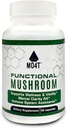 Funkcionālā sēņu šiitake, Lauvas Mane, Maitake, Chaga Vitality, Clarity un Imūnās palīdzības - 60 kapsulas