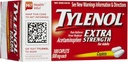 Tilenols Extra Strength Sāpes Reliver & Drudzis Reducer Caplets- 100 Skaits