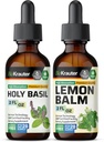 BIO KRATER Holy Basil Tincture 2 Fl. Oz. & Lemon Balm Tincture 2 Fl. Oz.