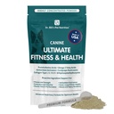 Dr Bila suņu Ultimate Fitness & Veselības Vitamīni Suņiem     ) Multivitamīni suņiem w/Coenzyme Q-10, E vitamīns, D-3 vitamīns, Biotīns, Folijskābe, Hyaluronic Acid Dog Vitamīni un papildinājumi 340g