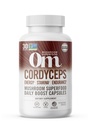 OM MUSHROOM SUPERFOOD Cordyceps Sēņu kapsulas Superfood Supplement, 90 Count, 30 dienas, organiskās enerģijas papildinājums izturībai un izturībai