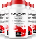 (5 Pack) Glikonorma kapsulas - oficiālā asins atbalsta formula veselīga līmeņa, gliko Optimizer tabletes, visu dabas asinsvada tīrītājs, Glyco Norm pārskats (300 kapsulas)