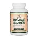 Organic Lions Mane sēņu kapsulas (120 grāfs), fokusa atbalstam un imūno veselību, trešā puse pārbaudīta un audzēta ASV - ar Double Wood