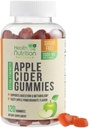 Ābolu sidrs Etiķis 1000mg - Max Strength Bez cukura ACV Gummy Vitamīni, Atbalsta Metabolismu un Enerģija, Keto Friendly, vitamīns B12, Želatīns-Free, lipeklis-Free, Vegan & Non-GMO - 120 Gumijas