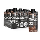 OWYN Pro Elite Vegan High Protein Shake, Šokolāde, 32g Augu bāzes proteīns, ar Fiber, Prebiotikas, Superfoods Greens, Workout un reģenerācija, 0g Neto Carbs, Nulle Cukurs, Keto (12 Pack)