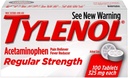 TYLENOL TABS REG/STR 100 6-iepakojums