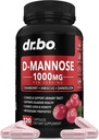 D Mannozes piedevas sievietēm tabletes - Dabīgs D-mannose 500mg Kapsulas, Dzērveņu DManose tabletes 1000mg Per Servē - Urīnpūšļa Flush & Urīnceļu tīrīšana Veselības papildinājums - 120 Veg Kapsulas