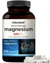 NatureBell Magnijs Glycinate 400mg Elemental, 270 Kapsulas 