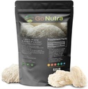 Go Nutra - Lauvas krēpes pulveris, potents 10:1 Lauvas krēpes sēņu pulveris ar 30% polisaharīdiem, Pure Lauvas krēpes ekstrakts tējai, sulai, ūdenim un vēl, ne-GMO, Vegan, 4 un vairāk