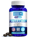 Mums patīk vitamīni Astaksantīns 10mg Softgel - ļoti spēcīgs astaksantīna piedevas no Haematococcus Pluvialis - uzlabo acu, locītavu, ādas veselības un enerģijas līmeni - 60 skaitīšana, 2 mēnešu piegādes