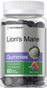 Horbäach Lion s Mane papildinājums - 60 Vegan Gummies pieaugušajiem -- ne-ĢMO un bez lipekļa