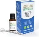 Solace Probiotics Šķidrā formula pieaugušajiem un bērniem - Koncentrēta Blend gremošanas veselībai un imunitātei, klīniski izpētīta, viegla šļirces lietošana, hipoalerģiska - 15 ml
