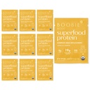 Boobie Body Superfood Protein Shake for Moms, Grūtniecības un zīdīšanas atbalsts Olbaltumvielu pulveris palielināt piena piegādi, probiotikas, Organic, bez piena, bez lipekļa Vegan Vanilla Cookie Single Srv 10pk