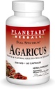 Planetary Herbals Agaricus Extract Full Spectrum Capsules, 500 mg, 60 Skaits