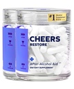 Priekā Restaurēt ; Papildinājums ar DHM + L-Cysteine ; Jūtieties labāk pēc dzeršanas & Atbalsta Jūsu aknas  ; 24 Devas; Dihydromiricetin, Cysteine, Milk Thistle, Prickly Pear, B-Vitamins, Ingvers