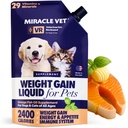 Brīnums Vet High-Calorie Svars Gainer suņiem un kaķiem - Multivitamīnu Uztura papildinājums Gels, Omega Zivju eļļa, Kalcijs - Puppy, Vecākais, Pirmsdzemdību Kaķis un Suņa Vitamīni, papildinājumi svara pieaugums
