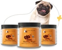 kin+kind Organic Fiber suņiem un kaķiem - Ķirbju Boost veselīgu kaudzes - gremošanas veselība - Linu sēklu, ingvera, kurkuma un kokosriekstu - Ražots ASV - Bundle (3 x 8 oz)